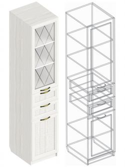 Детская "Александрия" №2 (бодега светлая), ЛДСП/МДФ, Велес