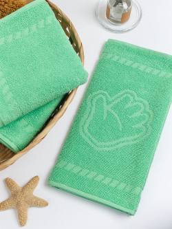 Полотенце махровое, г/к, 34х60, арт. BS 34-60, 400 гр/м2, цвет: 601-салатовый,