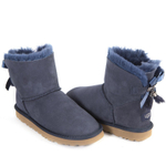 Угги Mini Bailey Bow Fur Brush Boot Navy