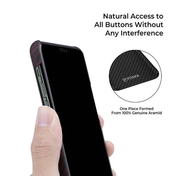 Чехол Pitaka MagEZ Case для Apple iPhone 11 Pro (Black/Red Twill)