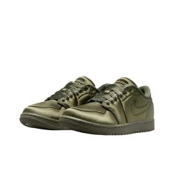 Женские кроссовки Air Jordan 1 Low Method of Make 'Satin Medium Olive' HF3969-201