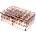 Органайзер для хранения «ТАРТИ ТАН», цвет прозрачный, три отделения13*18.5*7.7см (упаковка коробка)