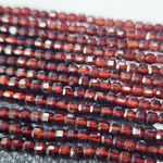 Гранат Пироп, кубик, р-р 3-3.3мм, цена за нить 19 см