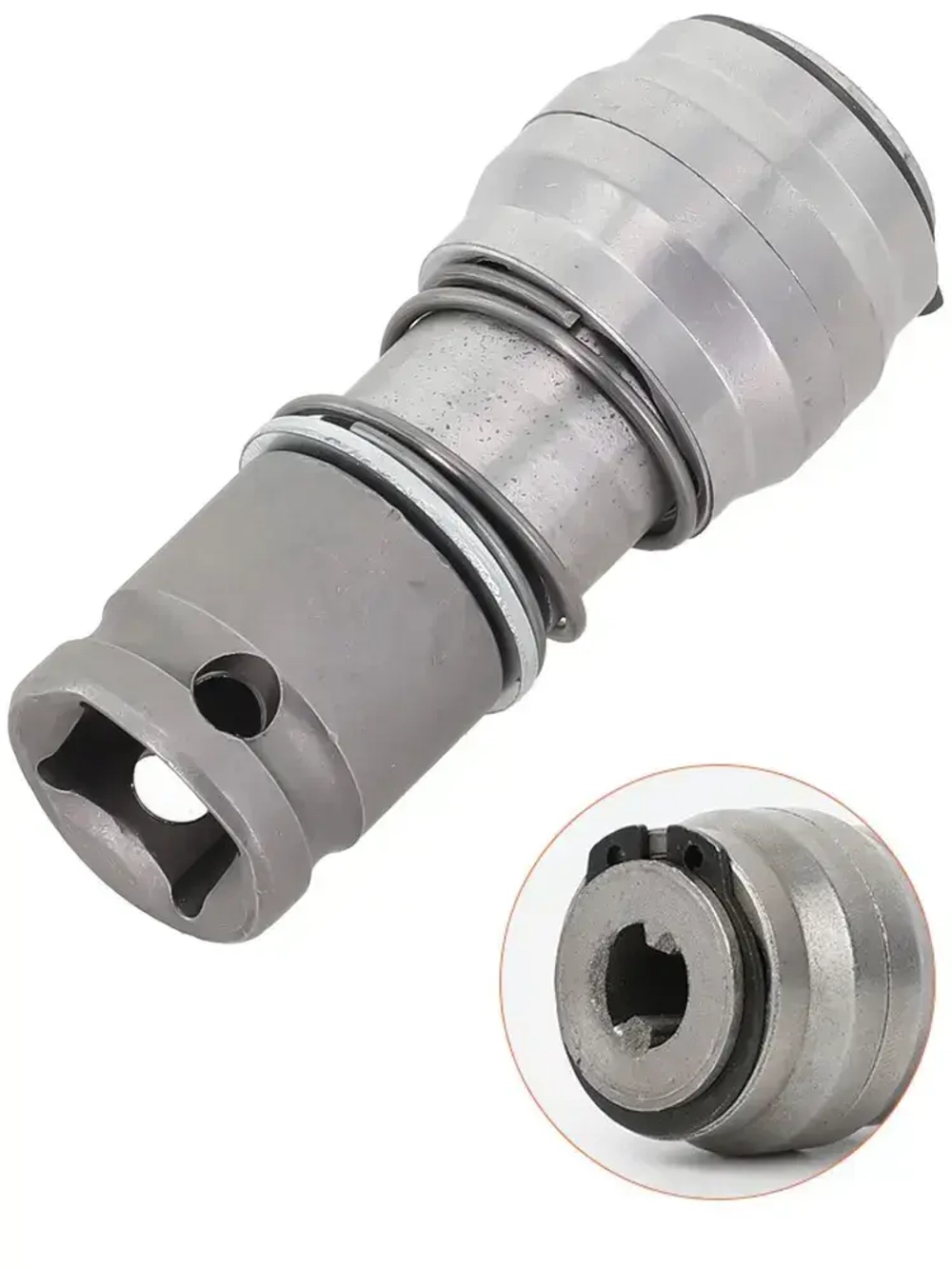 Насадка на гайковерта под буры SDS+ переходник адаптер с квадрата 1/2 на коронки от перфоратора SDSplus