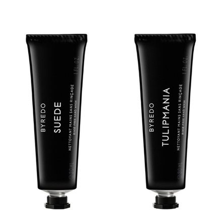 Tulipmania & Suede Rinse-free Hand Wash Set of 2x30 ml - набор гелей для рук с антибактериальным эфф