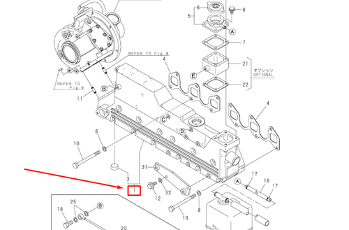 119773-13100 MANIFOLD, EXHAUST
