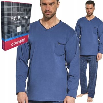 Пижама мужская с длинным рукавом и брюками Cornette 122/218