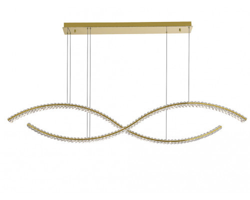 Подвесной светодиодный светильник Newport CRYSTAL 8242N/160 gold, М0071047