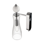 8268/1W NEOCLASSI хром/белый/прозрачный, металл/керамика/стекло Бра Е14 1*40W 220V EMILY