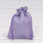 Мешочек 9х12см Лен искусственный (Сиреневый)