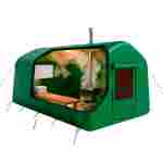 Баня пневмокаркасная 4,8×2,4×2,4 м, из ПВХ, зелёная