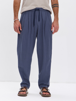 Штаны хлопковые с защипами