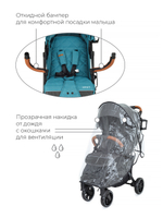 Коляска детская MOWBaby "SMART" MB101 Aqua