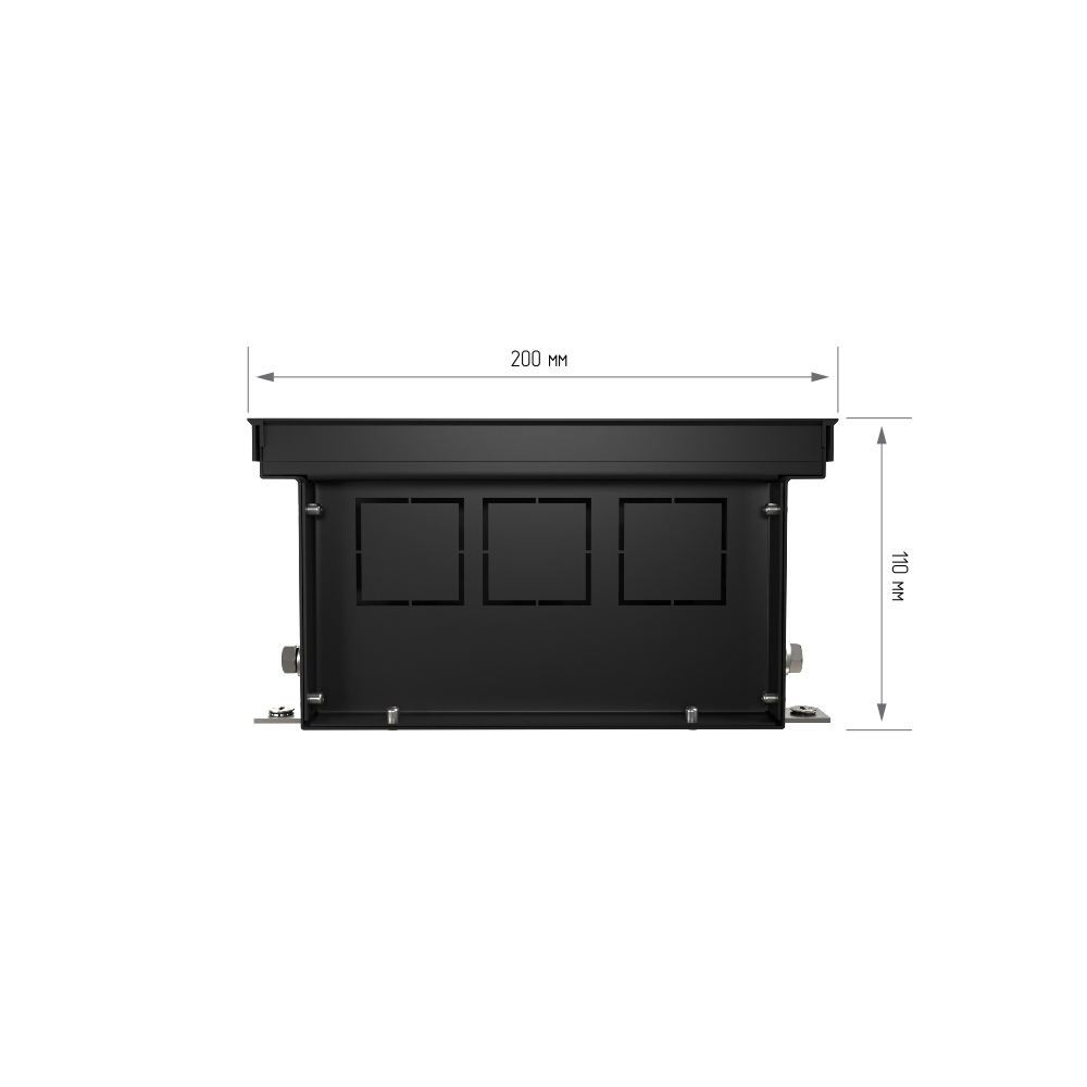 Конвектор внутрипольный Royal Thermo ATRIUM-110/200/1900-DG-U-BL