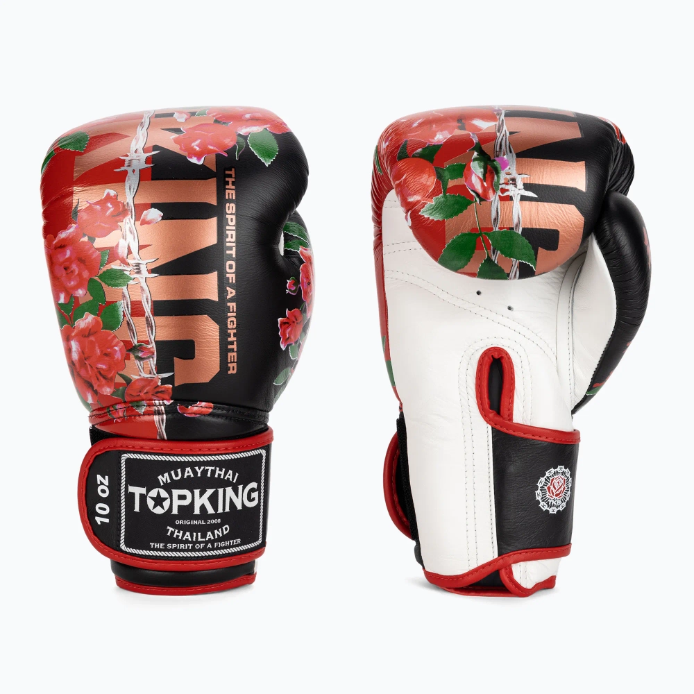 Боксёрские перчатки Top King Boxing Rose white/black