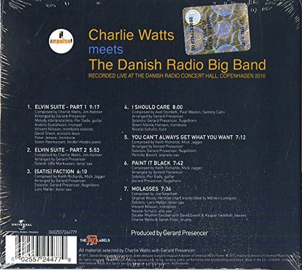 Charlie Watts, The Danish Radio Big Band / Charlie Watts Meets The Danish Radio Big Band (CD)