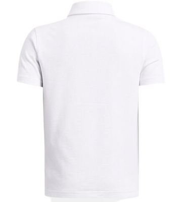 Футболка для мальчика теннисная Under Armour Icon - white/black