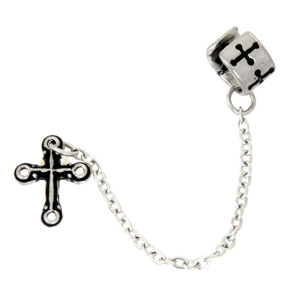 Серьга-кафф Cross Cuff Stud(крест)