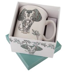 Кружка "Слон" v=430мл (фарфор) (подарочная упаковка)