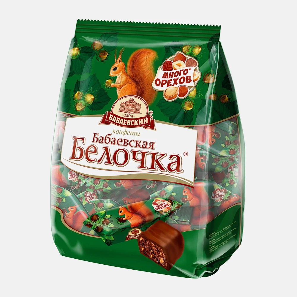 Конфеты Бабаевский Бабаевская белочка 200г