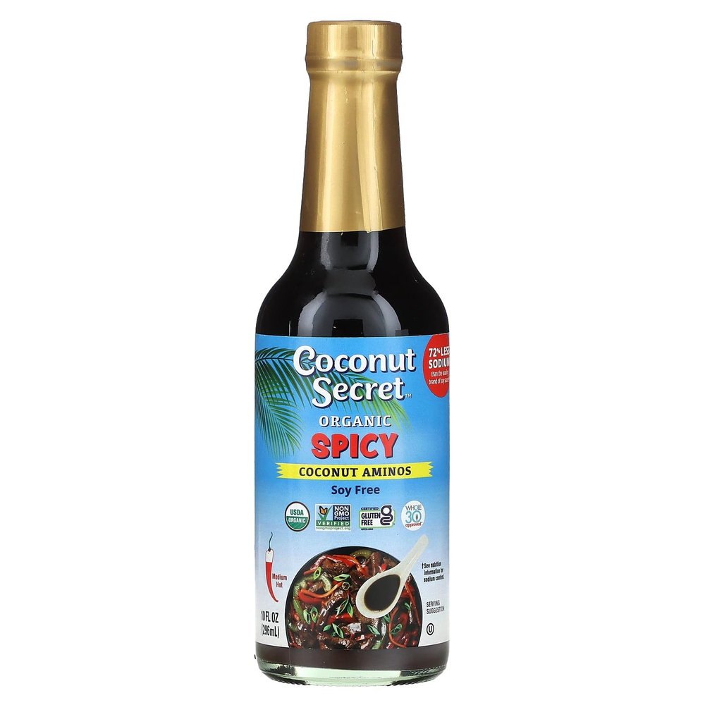 Coconut Secret, Органический пряный соус с кокосовыми аминокислотами, средней остроты, 296 мл (10 жидк. унц.)