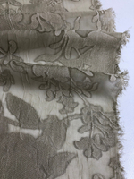 Шифон вискоза, бежевый, жаккард, деворе C01