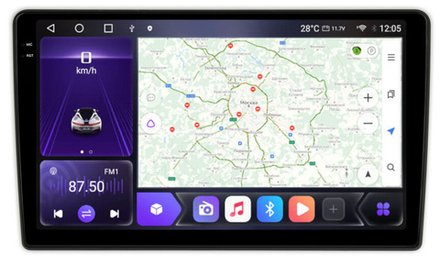 Магнитола для Ford Ecosport 2017-2019 - Carmedia OL-1283 QLed+2K, Android 12, ТОП процессор, CarPlay, SIM-слот