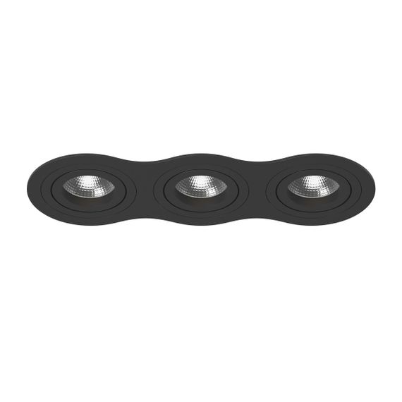Комплект из светильника и рамки Lightstar Intero 16 (217637+217607+217607+217607) i637070707