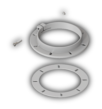 Фланец дымохода пластиковый (комплект) D100