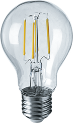 Лампа светодиодная Navigator A60F 220V Е27 6W 2700K Filament груша 23151