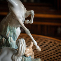 Винтаж: Статуэтка с лошадьми. Фарфоровая мануфактура Lladro