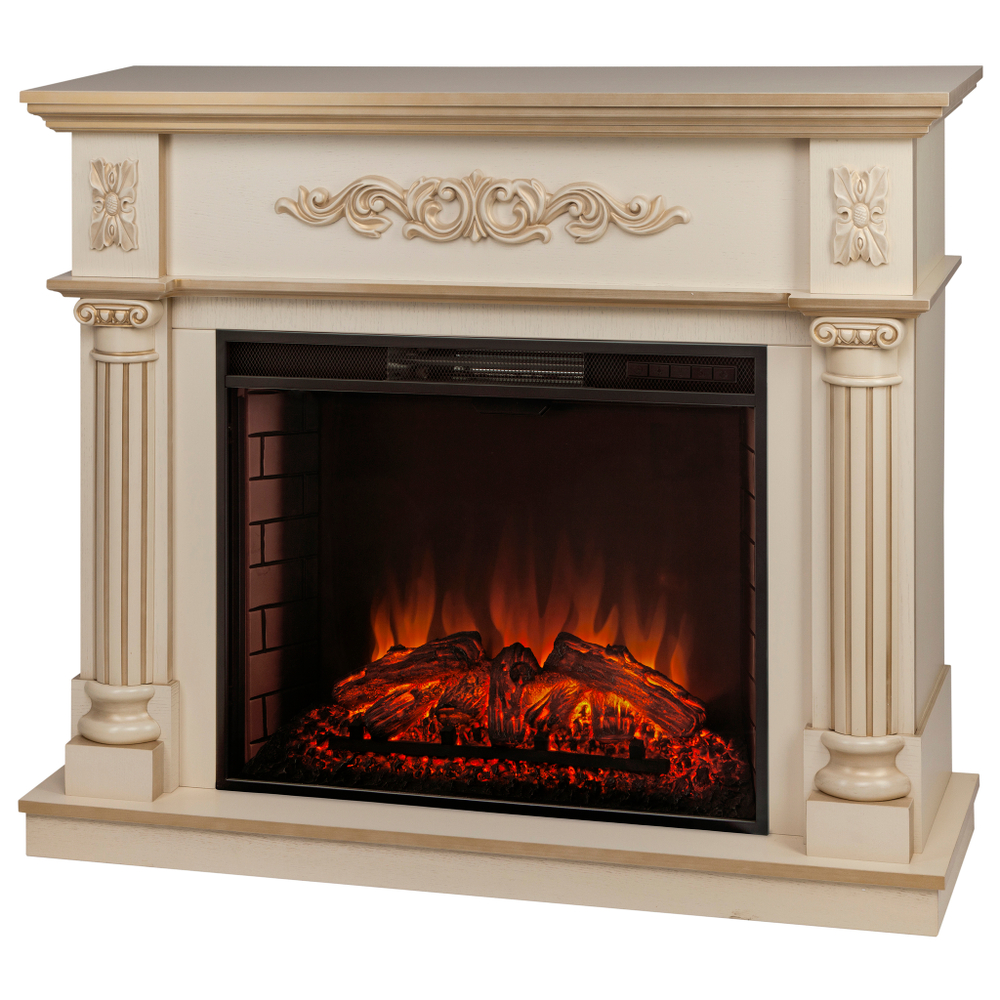 Каминокомплект Real Flame Silvia 26 WT-619G с очагом Epsilon 26