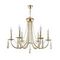 Подвесная люстра Crystal Lux Victoria SP6 Gold/Amber
