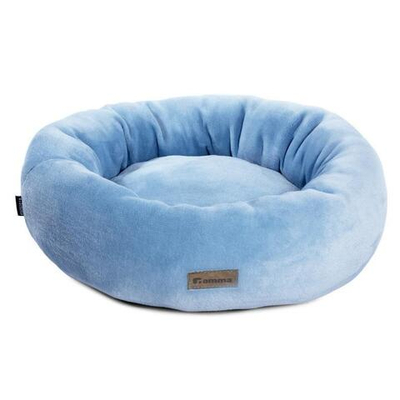 Лежанка круглая "Василёк" S,  голубая, 450*450*150мм, Gamma