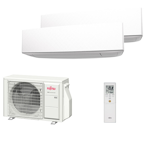 Мультисплит система на 2 комнаты Fujitsu ASYG07KETA + ASYG09KETA / AOYG14KBTA2