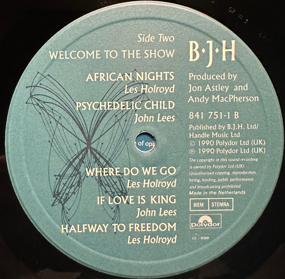 B·J·H - Welcome To The Show (Голландия 1990г.)