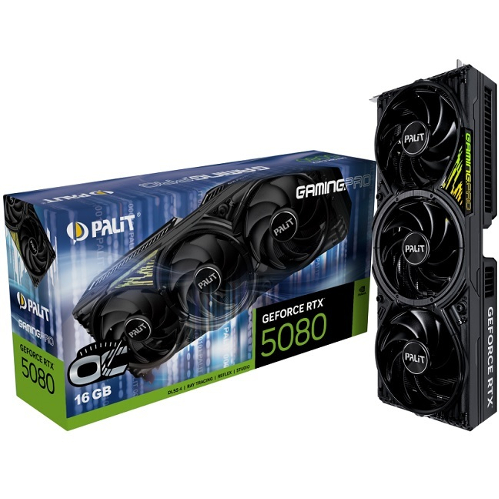 Видеокарта Palit GeForce RTX 5080 GamePro OC 16GB (NE75080S19T2-GB2031A)