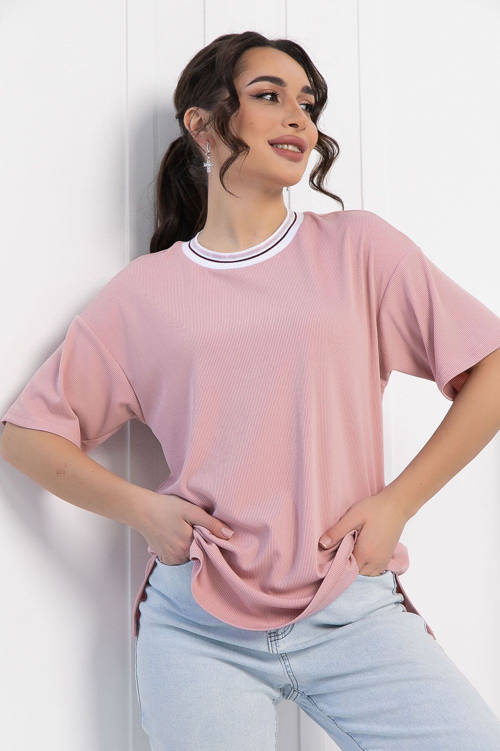 Футболка Ника (розовая) Б12941-7М LT Collection