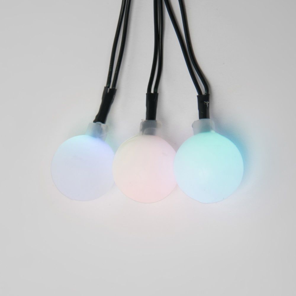 ULD-S0500-030-DGA RGB IP20 RAINBOW-1 Гирлянда светодиодная Радуга-1. 5м. 30 светодиодов. RGB свет. Провод зеленый. ТМ Uniel
