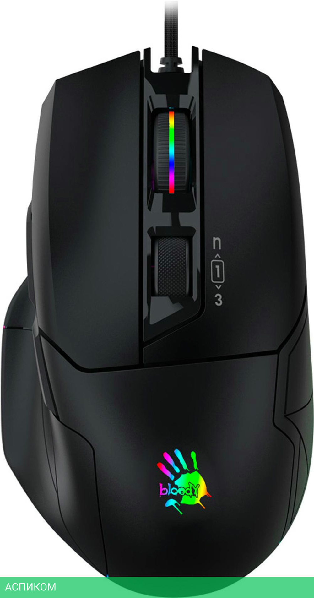 Мышь A4Tech Bloody W70 Max черный