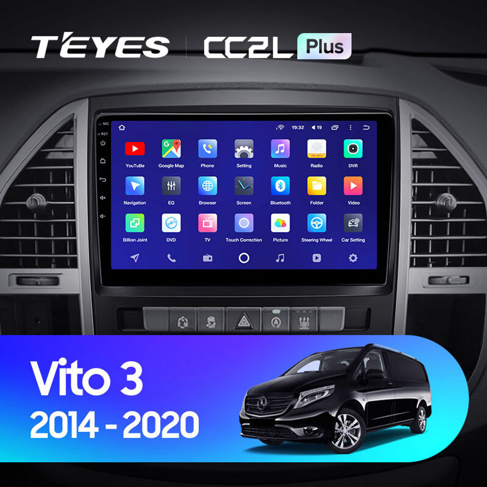 Teyes CC2L Plus 10,2"для Mercedes Benz Vito 3 2014-2020