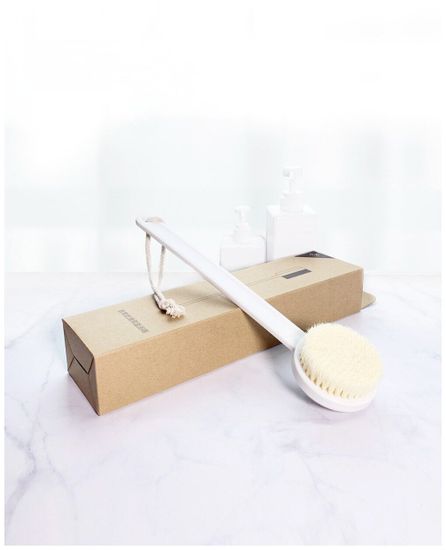 Щетка для душа Qualitell Double Sided Shower Brush с пемзой для пяток
