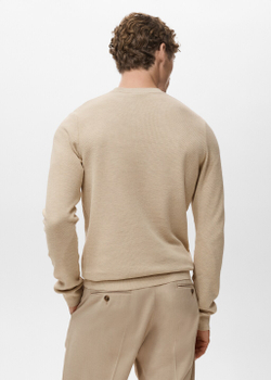 Хлопковый джемпер с микроструктурой