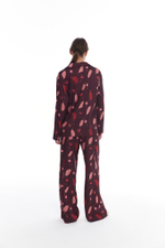 Шелковая блуза с бокалами