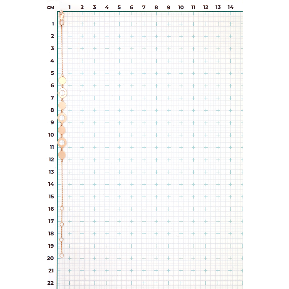 Браслет из красного золота