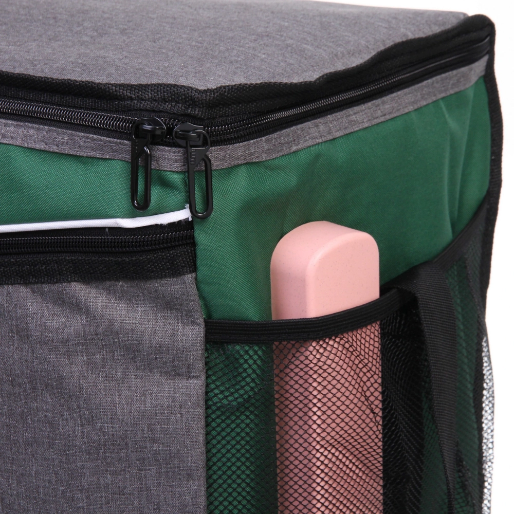 Термосумка 32 л, 40*25*32 см, WM799-4, серый-зелёный