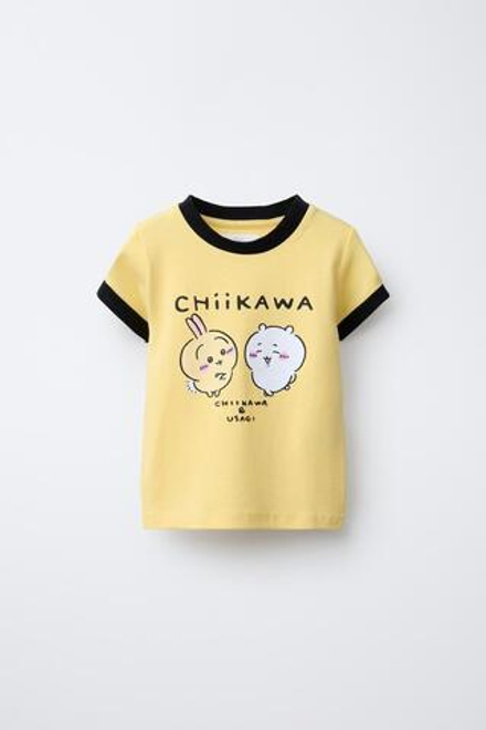 ZARA ФУТБОЛКА CHIIKAWA © NAGANO, ЖЕЛТЫЙ