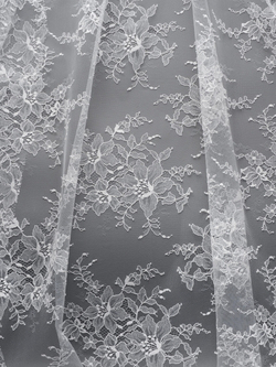 Кружевное полотно теплое белое неэластичное 145 см