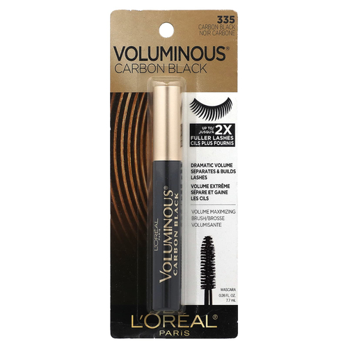 L'Oréal, Voluminous, черная тушь для ресниц, 335 черный, 7,7 мл (0,26 жидк. унц.)