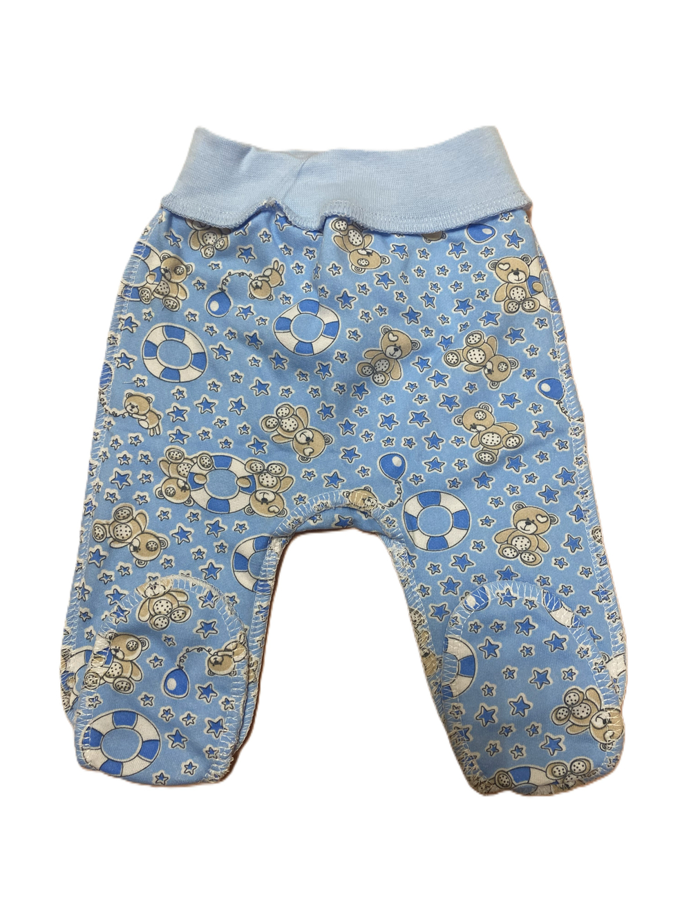 Ползунки пояс рибана швы наружу из футера (100% хлопок с начесом ) на рост 56 см